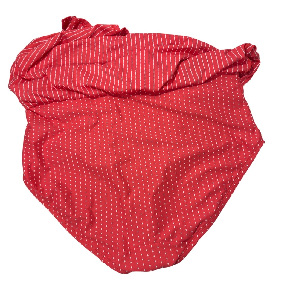 Swim by Cacique Womens Coral White Micro Dot‎ High Waist Swim Skirt Size 20 - Picture 7 of 11